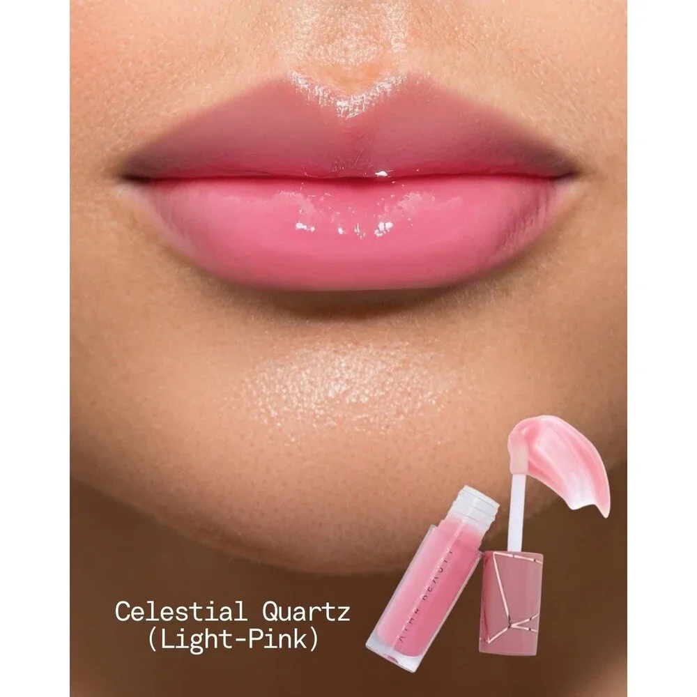 ATHR BEAUTY Lip Gloss Crystal Infused Celestial Quartz Color .07 fl oz  SEALED